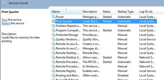 How to Fix Printer Spooler Service in Windows 7?