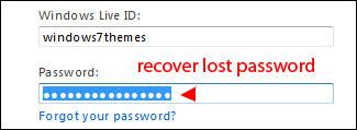 How to recover hidden password