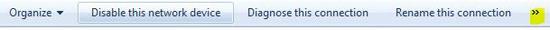 How to rename, diagnose, disable network in Windows 7