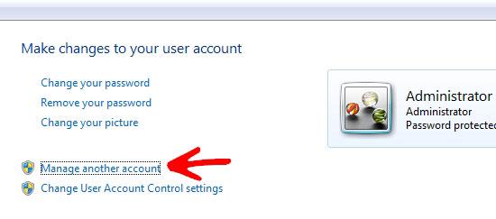 Manage Accounts