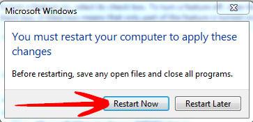 restart system