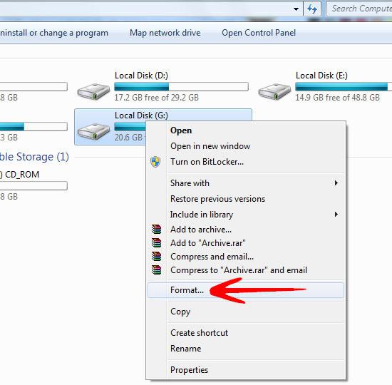 format partition