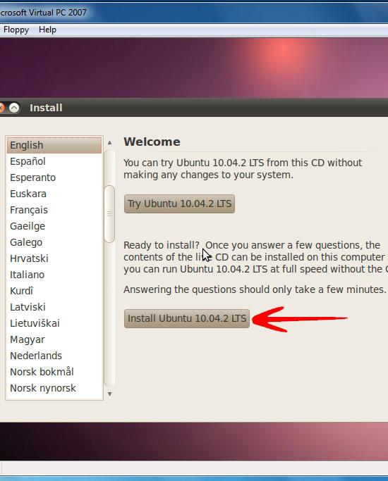 install ubuntu