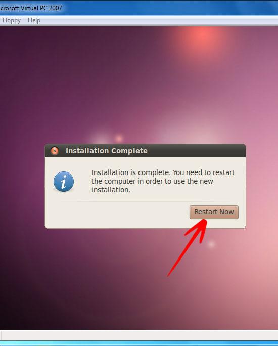 ubuntu install complete