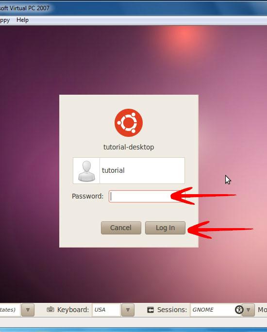 ubuntu login screen