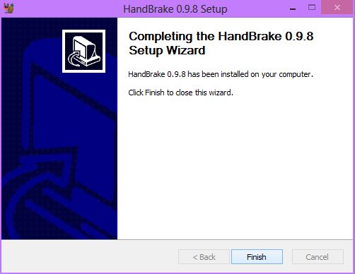 Download and install Handbrake