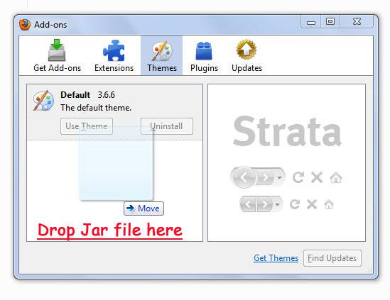 Install jar Theme in Firefox 