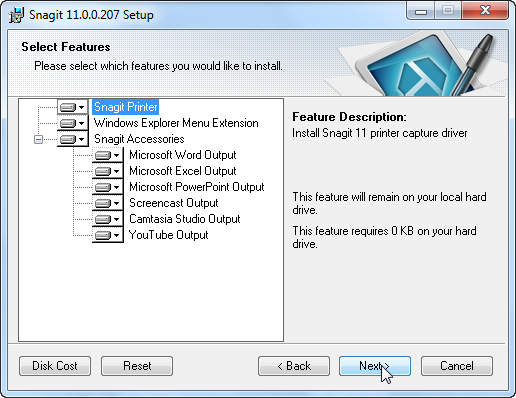 Install Snagit