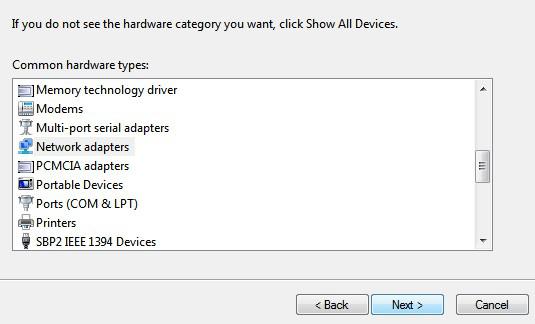 Installing Network Adapters