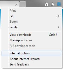 Internet Explorer 9 Internet Options