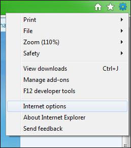 Internet Explorer 9 Internet Options