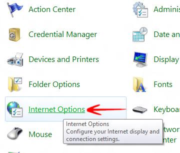 Internet Options