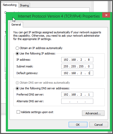 Internet Protocol 4 Properties: DHCP