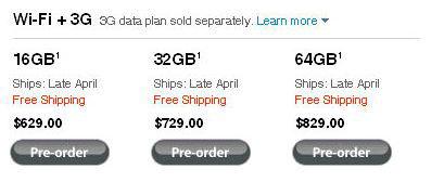 ipad 3g release date pricing