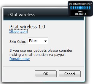 iStat Wireless gadget options