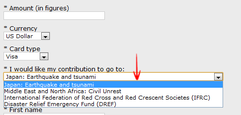 Japan Earthquake and Tsunami Donations