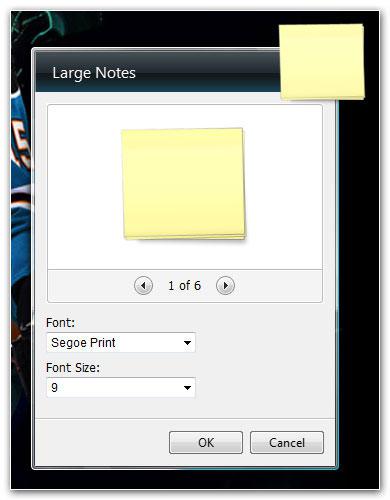 Large Notepad Gadget