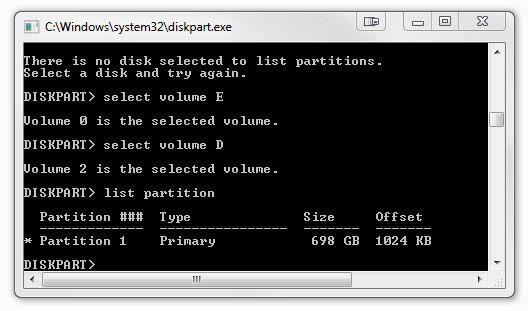 List Partitions