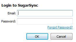 How to log into sugarsync