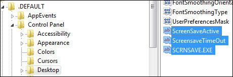 Logon Screensaver Registry