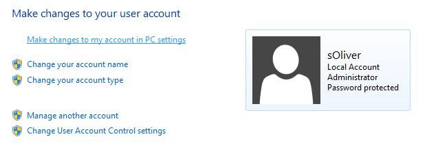 Make Changes To My Account In Pc Settings