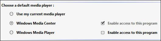 Make Windows Media Center Default Media Player