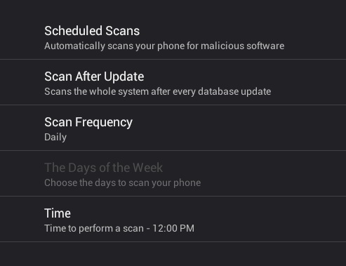 malwarebytes anti malware mobile scheduled scans settings
