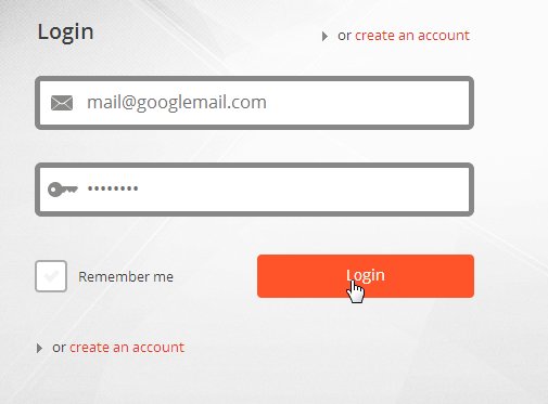 Mega Login Page