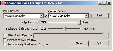 Microphone Pass through emulator