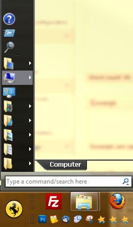 MInimized Start menu