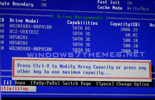 Modify Array Capacity