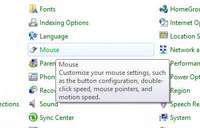 Mouse settings