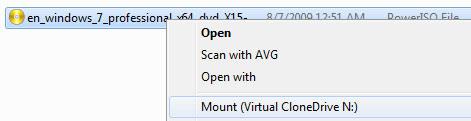 Mount Virtual Clone Drive