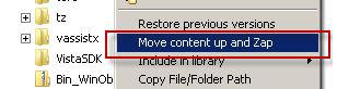 Move from subfolder to one folder