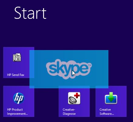 Moving The Skype Tile On Start Screen