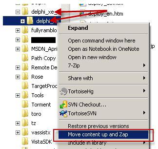 Moving up files from subfolder to one folder