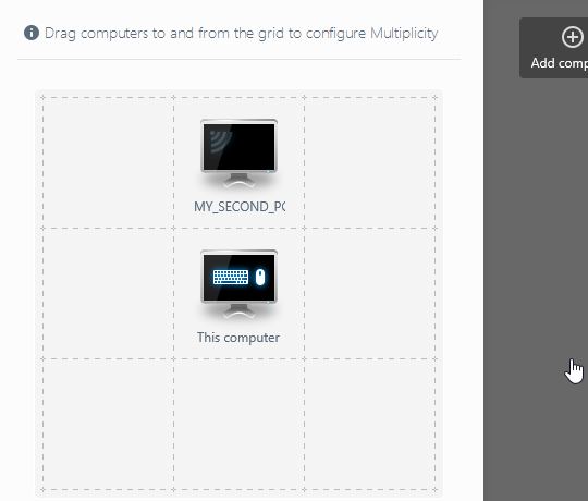 Arrange the PCs in Multiplicity