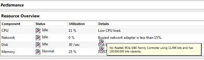 Network Adapter Bit Capacity Performance Overview