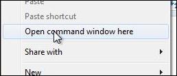 open command line in Windows 8