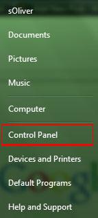 Windows 7 Control Panel