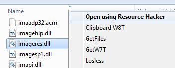 Open File Using Resource Hacker