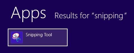 Open Snipping Tool