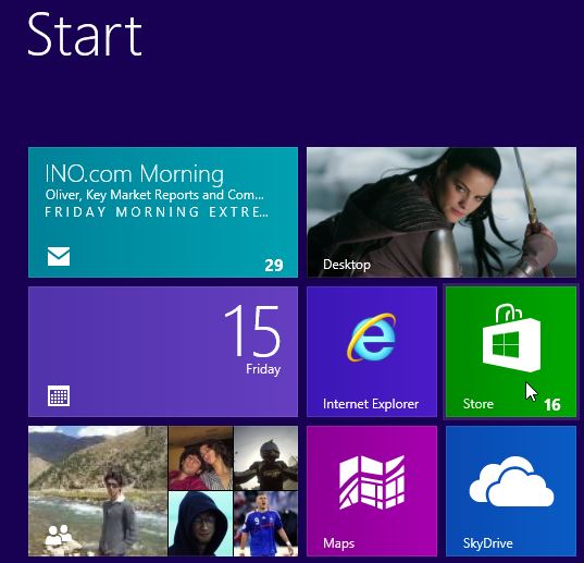 Open Windows 8 Store