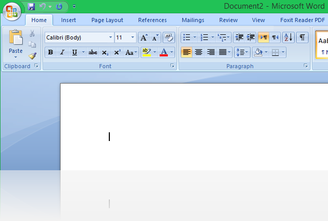 Opened Word 2007 Manually.png