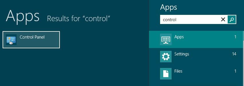 Opening Control Panel On Windows 8.Jpg