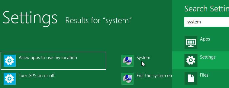 Opening The System Screen In Windows 8.Jpg 1