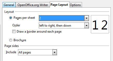 Page Layout Pages Per Sheet