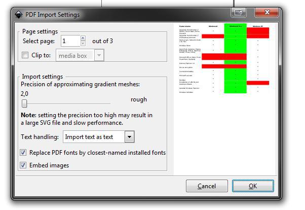 Pdf Import Settings