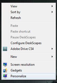 Personalize Windows 7