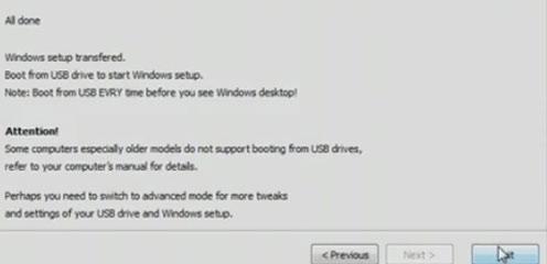 preview - how to make a bootable USB drive in Windows 7